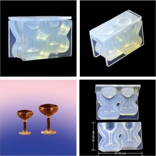 Stereoscopic Clear Silicone DIY Cake stand Set shape Mold For Epoxy Resin Jewelry Making Craft Tools resin molds forjewelry