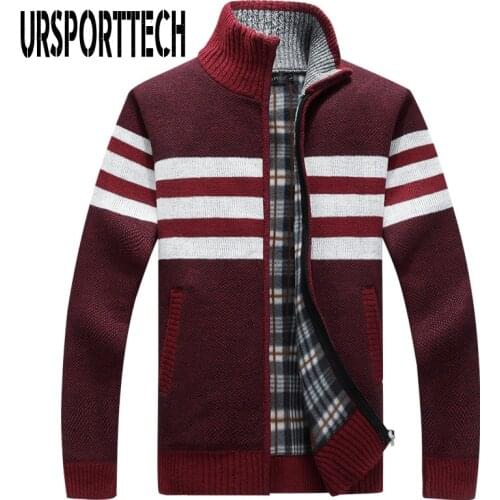 Sweater Men Autumn Winter 2020 Harajuku Oversized Cardigan Sweater Coat Men Zipper Casual Thick Warm Sweater Jackets Knitwear