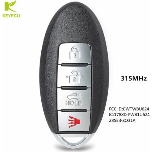 KEYECU Replacement Remote Control Key Fob 315MHz FCC: CWTWBU624 for Nissan Armada 2008 2009 2010 2011 2012 2013 2014 2015