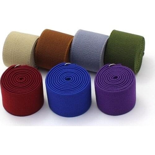 1 inch elastic webbing 25mm colorful High elasticity softy webbing bags clothes sports wear accessories diy craft band