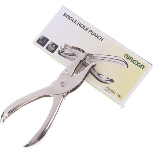 1PC School Office Metal Single Hole Puncher Hand Paper Punch For Scrapbooking Border Scrapbooking New