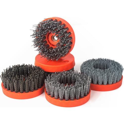 16#-1500# 4 Inch Circular Antique Diamond Grinding Abrasive Brush for Stone Polishing