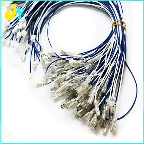 20pcs Arcade push button zippy joystick cable 35mm 2pin wires 4.8 size with protective case Connect the USB controller DIY parts