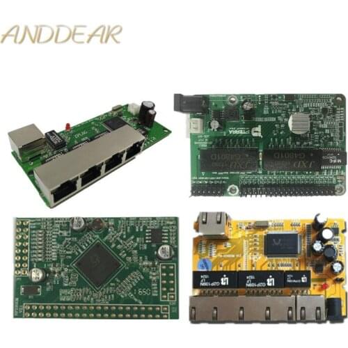 5-port Gigabit switch module is widely used in LED line 5 port 10/100/1000 m contact port mini switch module PCBA Motherboard