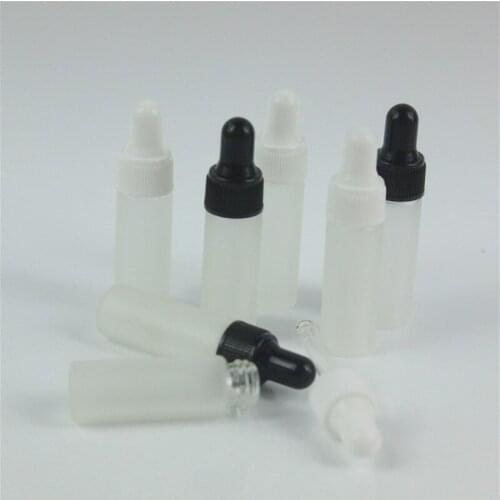 5pcs x 5ml Frosted Glass Dropper Bottle Mini Glass Essential Oil Bottle With Glass Vials Empty Perfume Bottle