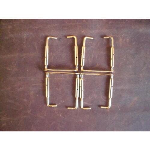 6 PCs Quality VIOLA Chin rest clamp Gold color VIOLA parts chin rest screws