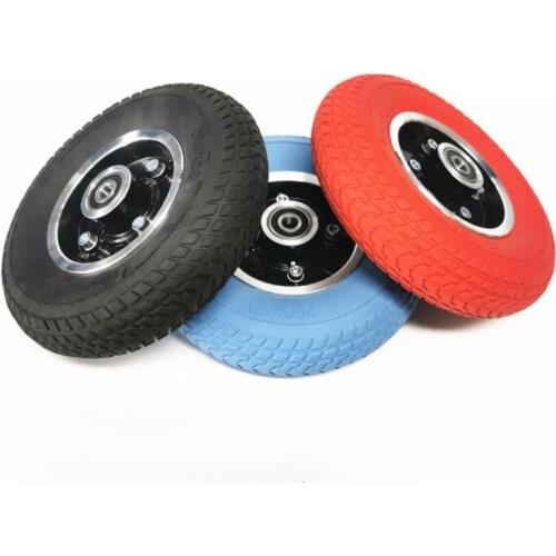 8 inch Electric Scooter Front Wheel Shock Absorbing Hollow Solid Tire Back Wheel Accessories Electric Scooter Rubber Tire