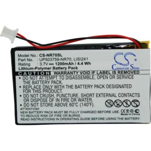 Cameron sino 1200mah battery for SONY Clie PEG-NR60 NR60V NR70 NR70V NR70VL NX60 NX70 NX73V NX80 NX80V SJ33 TG50 TH55 LISI241