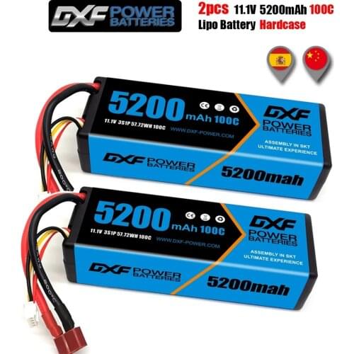 5200mAh 3S RC Battery GTFDR 11.1V 50C Hard Case Deans/T XT60 XT90 EC5 Plug for RC Car, RC Truck,Helicopter, Airplane