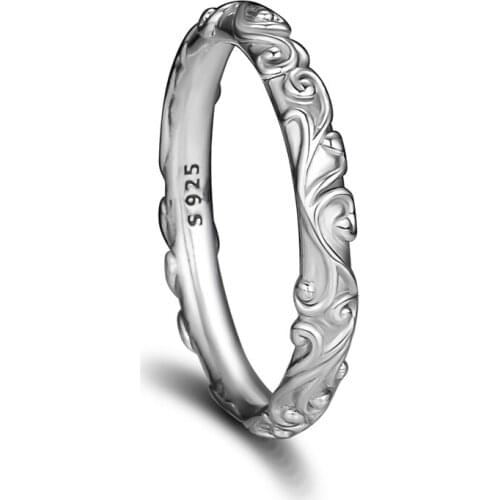 Authentic S925 Sterling Silver Regal Beauty Ring For Engagement Gift Women Fine Jerwelry Rings Wholesale