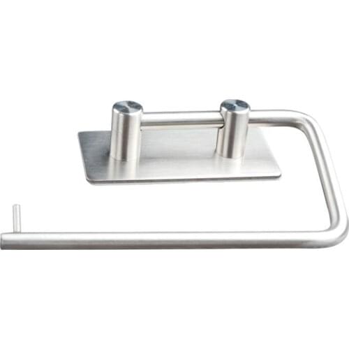 Stainless Steel Toilet Roll Holders Self Adhesive Paper Rack Wall Mounted Towel Hook Shelf Kitchen Bathroom Hardware Accessories