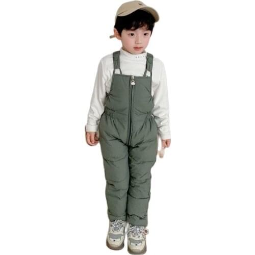 Baby Overalls Winter Plus Velvet Newborn Infant Boys Girls Warm Thick Jumpsuit Outfits Snowsuit Pants Cute Trousers Kids Rompers
