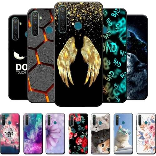 For Realme 5 Pro Case Cover Realme 5 Pro Wolf Soft Silicone Phone Case For OPPO Realme 5 Pro TPU Fashion Back Case Realme 5 Pro