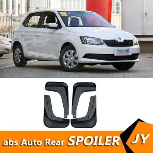 For Skoda Fabia 2015-2017 Mudflaps Splash Guards Front With color and rear Mud Flap Mudguards Fender Modified special