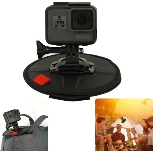 Double Sided Magnetic Mount Stand Metal Holder Adapter for Gopro Hero 9 8 7 6 5 Yi 4k EKEN for Tent Backpack Curtain Mounting