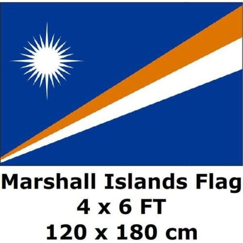 Marshall Islands Flag 120 x 180 cm 100D Polyester Large Big Flags And Banners National Flag Country Banner