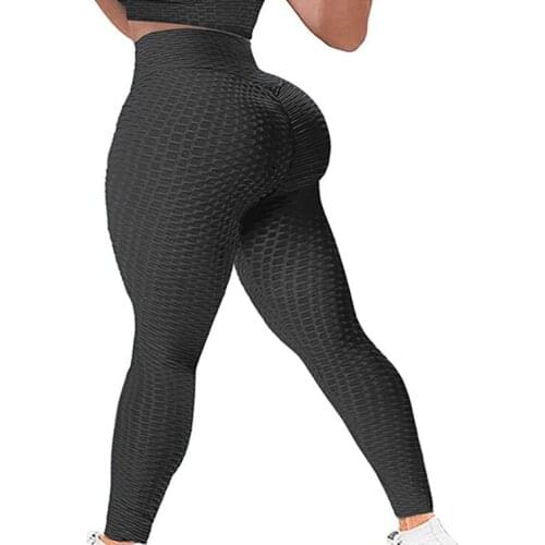 Best Selling Breathable Buttocks Sweat-absorbent Sports Fitness Yoga Leggings Slimming Tight Bubble Pants Womens Pants V078