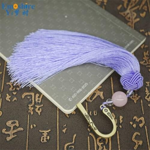 Innovative Ancient Chinese Women Hairpin Multi Function Retro Bookmarks Tassel Romantic Purle Girl Gift Metal Bookmarks New M180