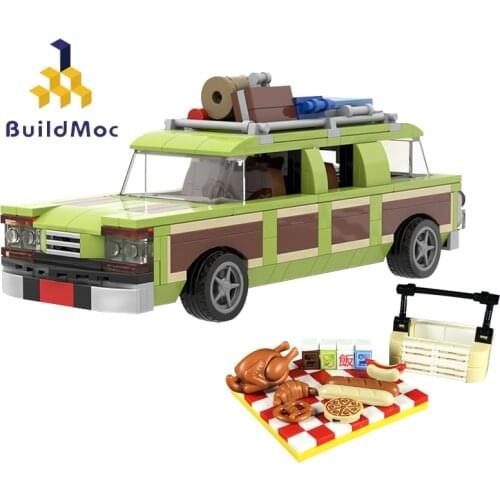 Buildmoc Classic creator expert National Lampoon Wagon Queen 1983 Family Truckster Station Wagon picnic Car Building Blocks Toy