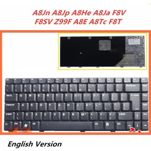 Laptop English Keyboard For Asus A8Jn A8Jp A8He A8Ja F8V F8SV Z99F A8E A8Tc F8T notebook Replacement layout Keyboard