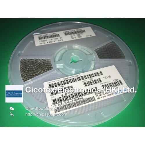100pcs/lot Capacitor C3225Y5V1H106ZT 10uF 50V SMD1210 CAP CER Y5V