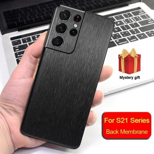 2021 Metal Brushed Matte Film For Samsung Galaxy S21 Ultra S20 S10E Full Wrap Skin Back Cover Note10 Plus Note20 Sticker