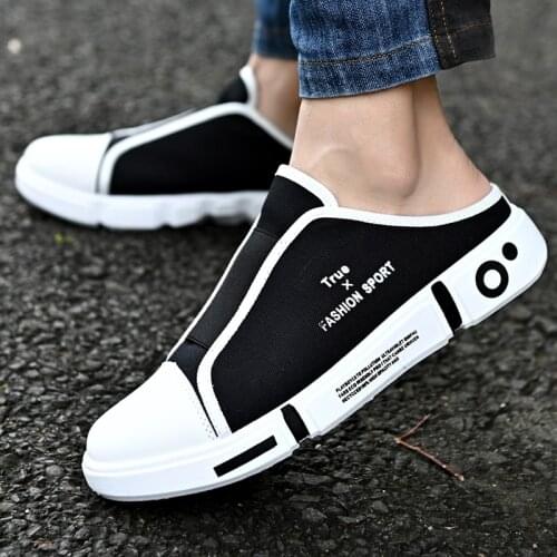 2021 Summer New Chef Shoes for Men Canvas Shoe Breathable Creativity Lazy Slipper Mens Shoes Outdoors Non-slip Casual Shoes
