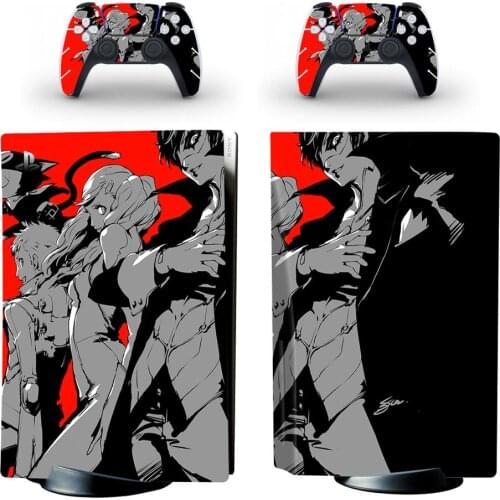 Persona 5 P5 PS5 Standard Disc Edition Skin Sticker Decal Cover for PlayStation 5 Console & Controller PS5 Skin Sticker Vinyl