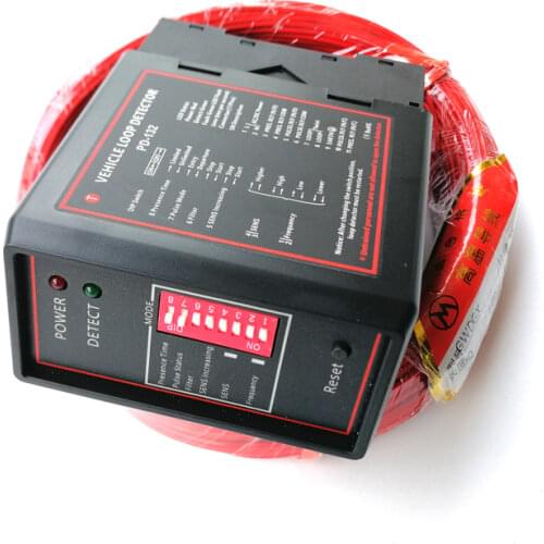 LPSECURITY 50m cable single channel inductive vehicle loop detector for Gate barrier operators