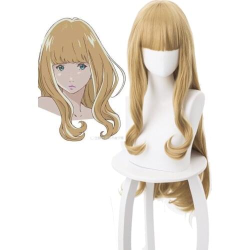 CAROLE TUESDAY Cosplay Tuesday Wig Women Girl High Quality 80cm Long Hair Halloween Cosplay Anime Wig
