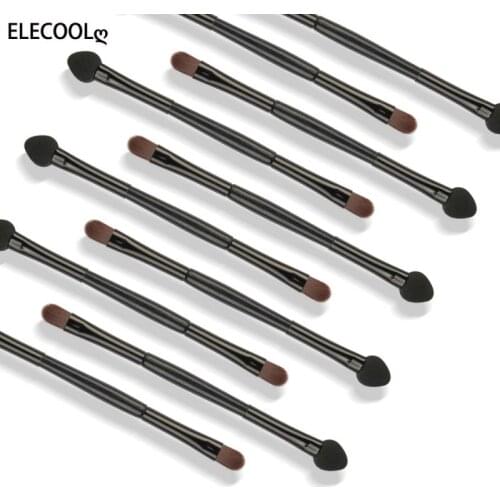 ELECOOL Professional Sponge Stick Eye Shadow Applicator Cosmetic Brushes Double-head Eyeshadow Brush For Women Makeup Tools