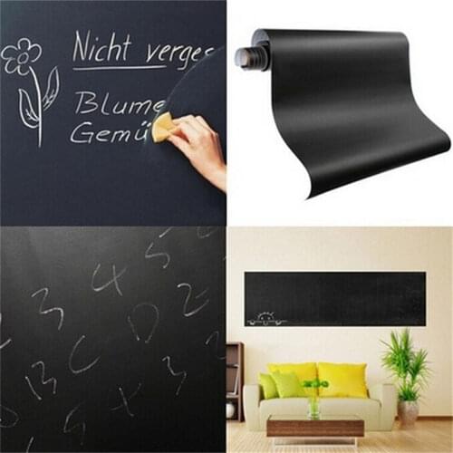 60x200cm Chalkboard Blackboard Stickers Removable Vinyl Draw Erasable Blackboard Learning Multifunction Office