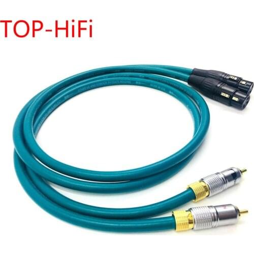 TOP-HiFi Pair Nakamichi RCA Male to XLR Feamle Balacned Audio Cable RCA to XLR Interconnect Cable with CARDAS CROSS USA-Cable