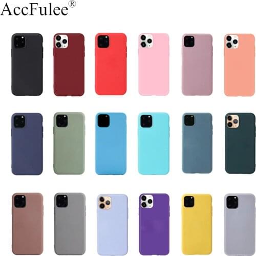 Ultra thin Solid Color Cases For iPhone 12 Pro Max SE 2020 5S 6 6S 7 8 Plus XR XS 11 Soft TPU Case Phone Cover