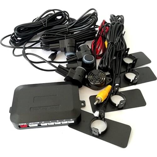 Universal 16mm Black 4x Sensors Car Reversing Warning Parking Assistance Distance