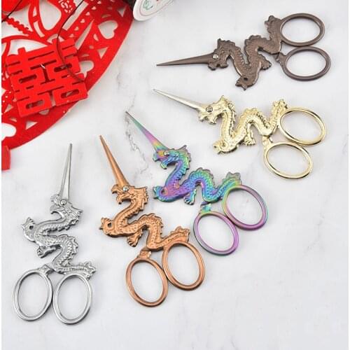 Dragon Shape Stainless Steel Vintage Scissors Sewing Fabric Cut Embroidery Scissors Tailor Scissor Thread Scissor Sewing Tools