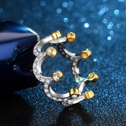 Crown ring Cubic zirconia ring Womens sales of new jewelry Mood classic girl accessories Classic Customizable Hot sale