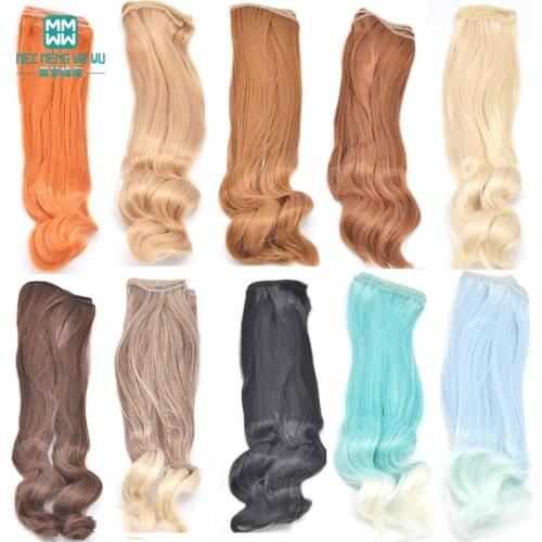 1pcs 20cm*100cm Large wave curls Doll wigs Accessories hair for doll fits 1/3 1/4 BJD/SD doll