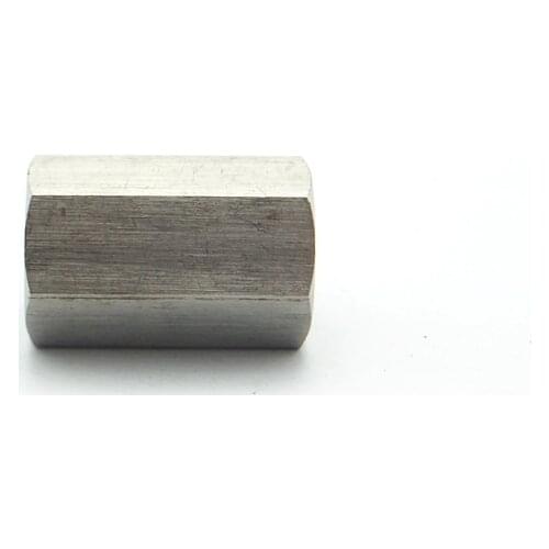 304 Stainless Steel 1/4" BSP Female Thread Hex Socket High Pressure CNC Pipe Fitting Nut Rod Coupler Connector For Water Air Oil