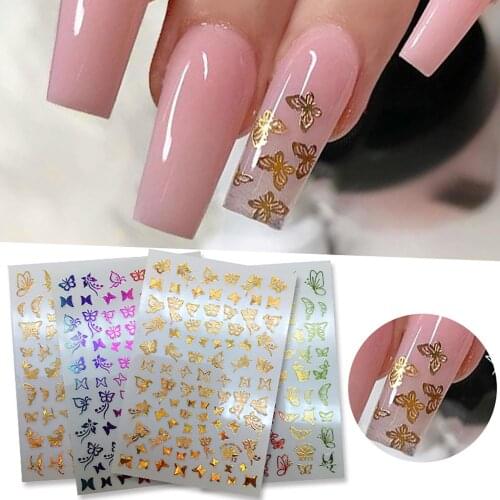 3D Beauty Butterfly Nail Art Stickers Manicure Decal DIY Fingernail Decoration