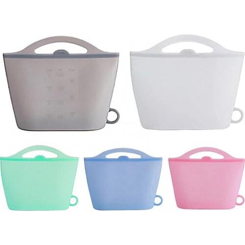 40% Hot Sales!!! Reusable Eco-friendly Silicone Fridge Food Organizer Sealing Storage Pouch Bag