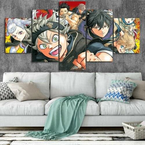 5 Piece Wall Art Canvas Anime Manga Gourmet Pictures Figure Posters And Prints Home Modern Living Bedroom Decoration Paintings
