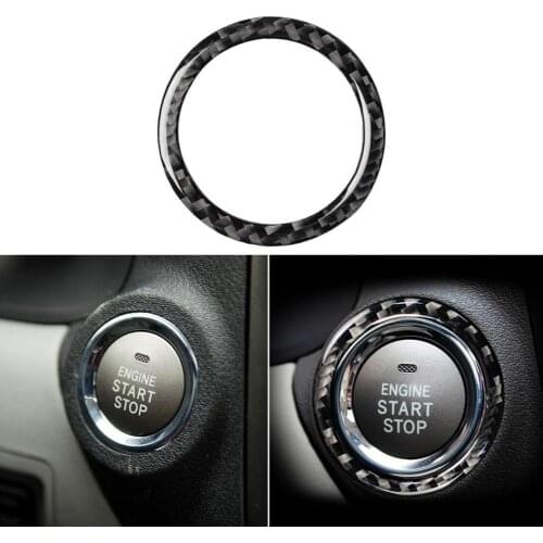 80%Hot Sale Carbon Fiber Engine Start Stop Button Sticker Trim Cover for LEXUS IS250 300 350C 2006-2012 Auto Interior Decoration
