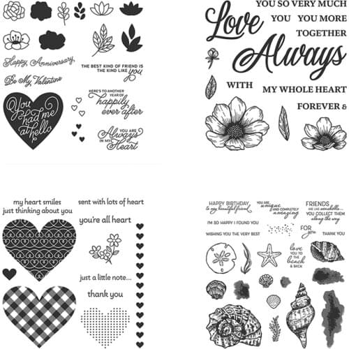 New Clear Silicone Stamps Transparent Rubber Stamp for DIY Scrapbooking Photo Album Decorative Craft Making Utensils