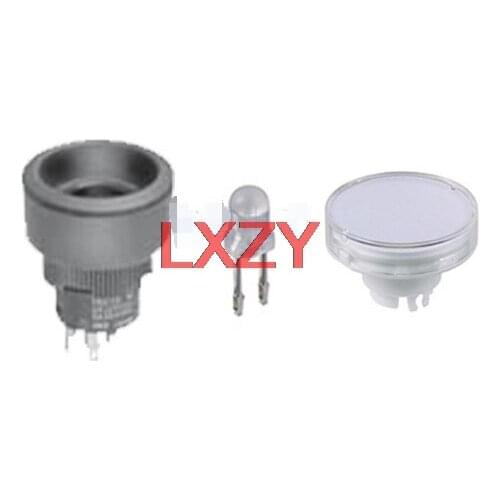 Free Shipping 2pcs/lot YB215CWCKW01-6F-JB YB2-15CWCKS1 Illuminated Push-Button Switch