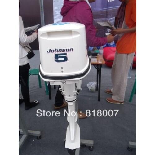 Free sea-shipping : White Johnsun 5HP Gasoline Outboard motor