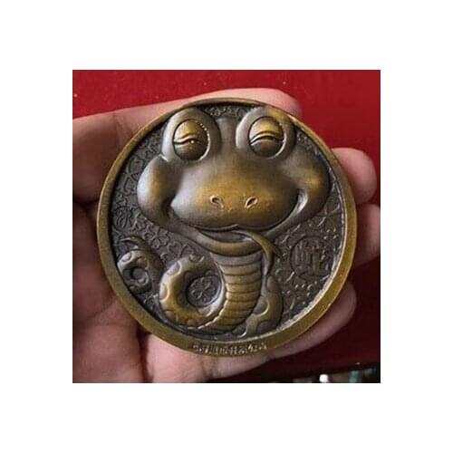60mm Bronze Medal the Year of the Snake coin
