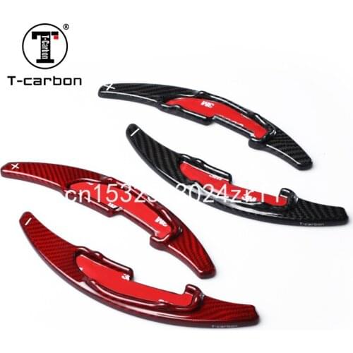 Black Carbon Fiber Steering Wheel Shift Paddle Extensions Add On For BMW M2 M3 M4 M5 M6 X6M X5M