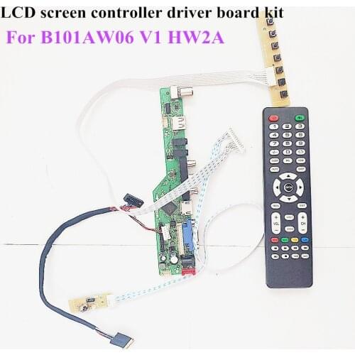For B101AW06 V1 HW2A LVDS 40-pin 10.1" 1024*600 LCD screen WLED HDMI-Compatible/VGA/AV/Audio/RF/USB TV56 controller board