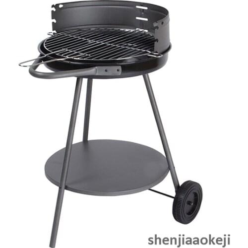 Round-shape Grill Household Charcoal Grill Thicken Grill move Simple Grill outdoor/ courtyard/garden barbecue stove kitchen tool